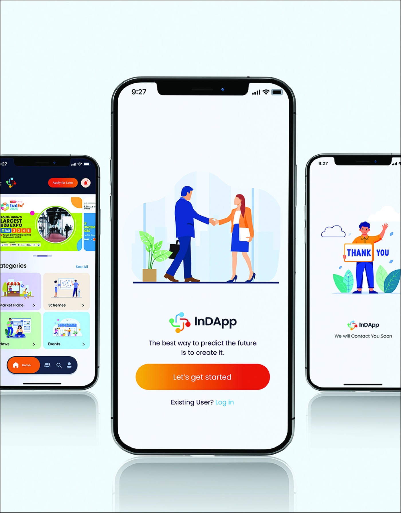 InDApp mobile UI